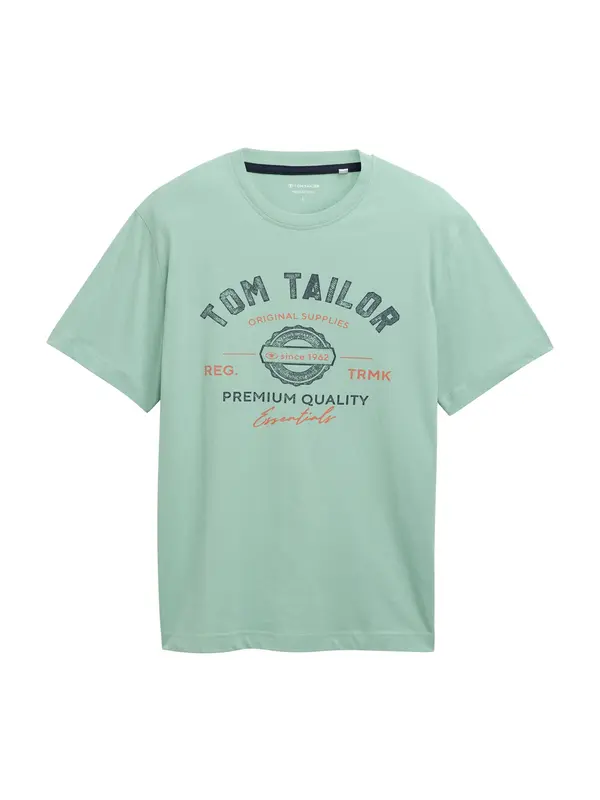 Tom Tailor TOM TAILOR Majica  menta / tamno zelena / narančasta