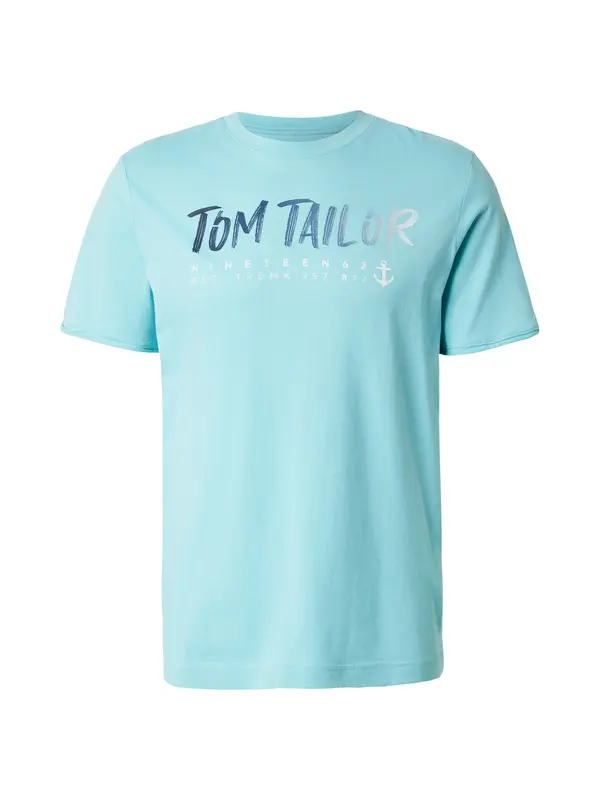 TOM TAILOR TOM TAILOR Majica  mornarsko plava / akvamarin / bijela