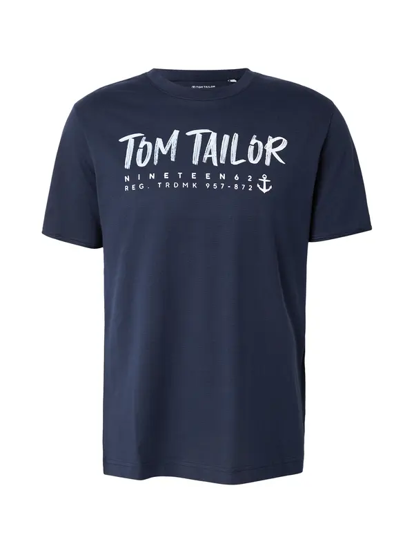 TOM TAILOR TOM TAILOR Majica  mornarsko plava / bijela