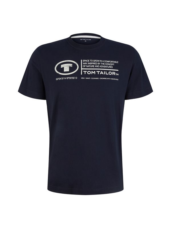 TOM TAILOR TOM TAILOR Majica  mornarsko plava / bijela