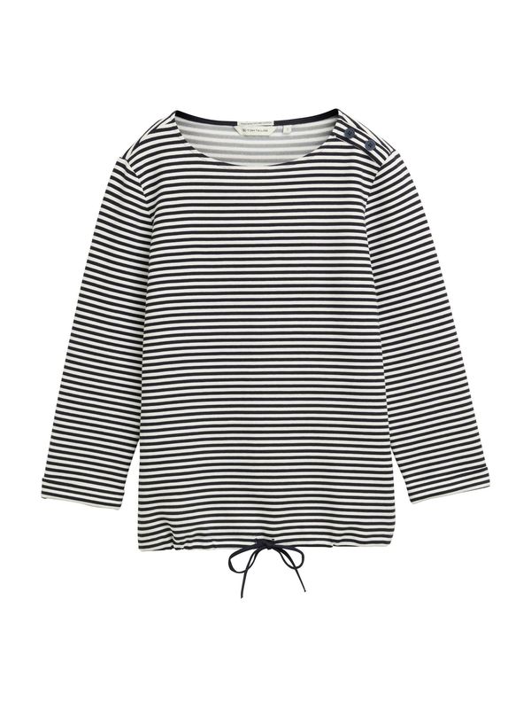 TOM TAILOR TOM TAILOR Majica  mornarsko plava / bijela