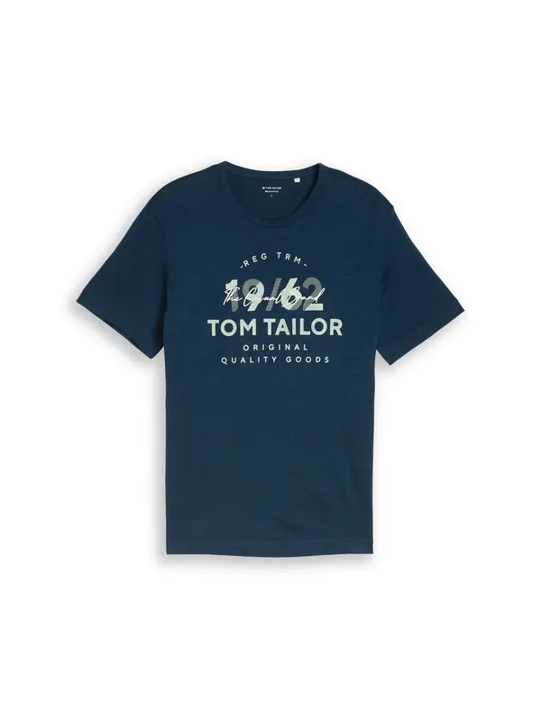 Tom Tailor TOM TAILOR Majica  mornarsko plava / pastelno plava