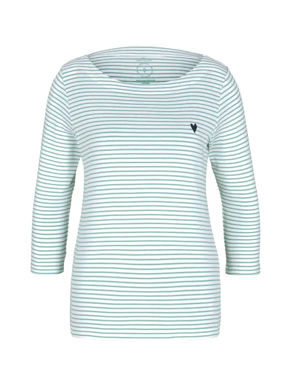 TOM TAILOR TOM TAILOR Majica  noćno plava / menta / bijela