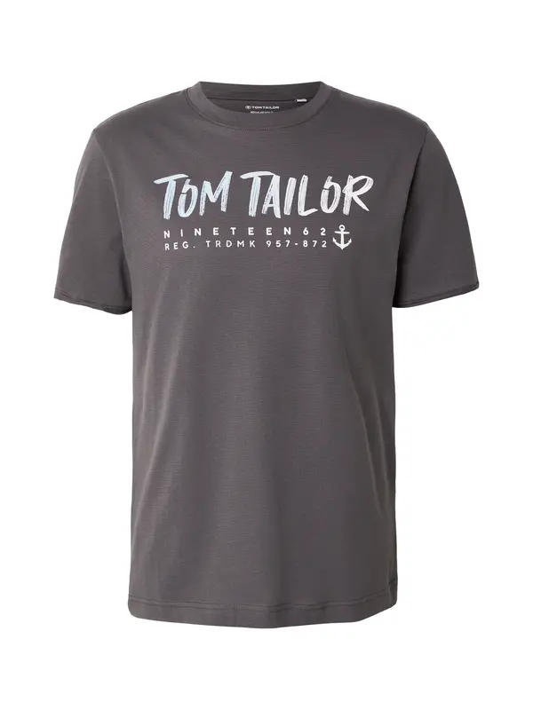 TOM TAILOR TOM TAILOR Majica  pastelno plava / tamo siva