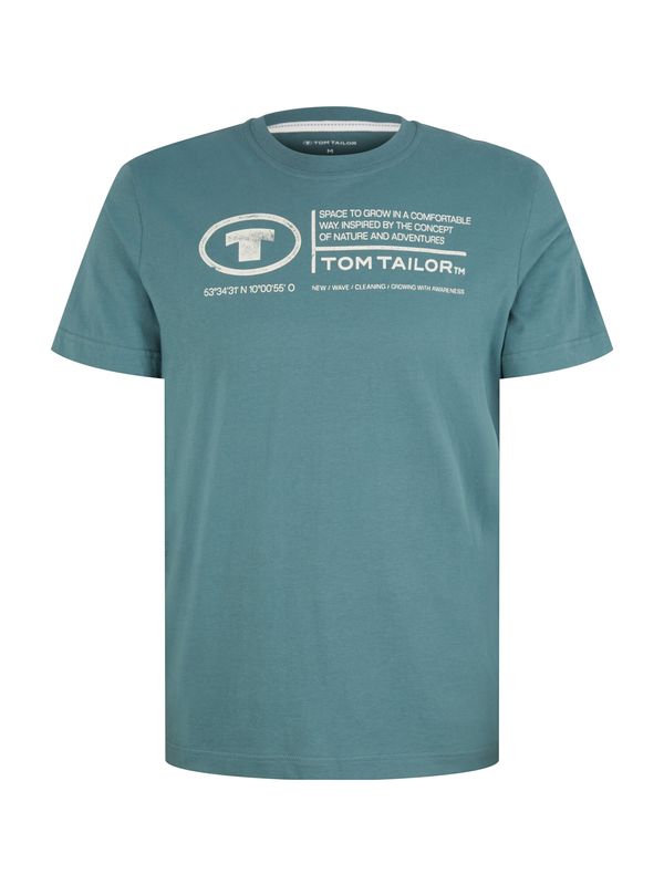 TOM TAILOR TOM TAILOR Majica  petrol / bijela