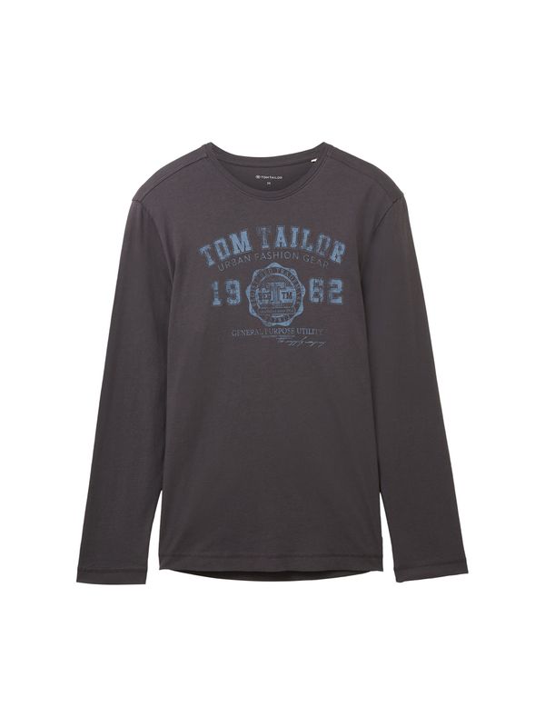 Tom Tailor TOM TAILOR Majica  plava / grafit siva