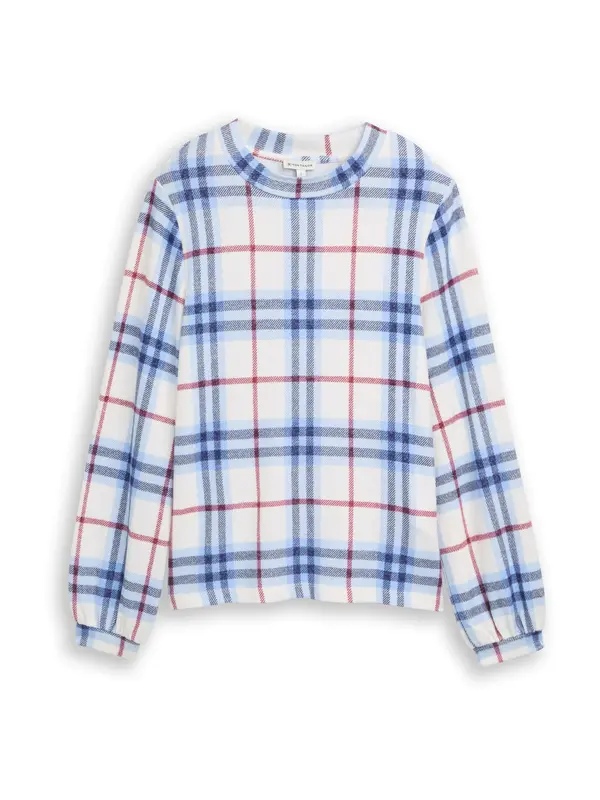 Tom Tailor TOM TAILOR Majica  plava / pastelno plava / tamno crvena / prljavo bijela