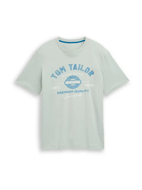 Tom Tailor TOM TAILOR Majica  plava / pastelno zelena / bijela