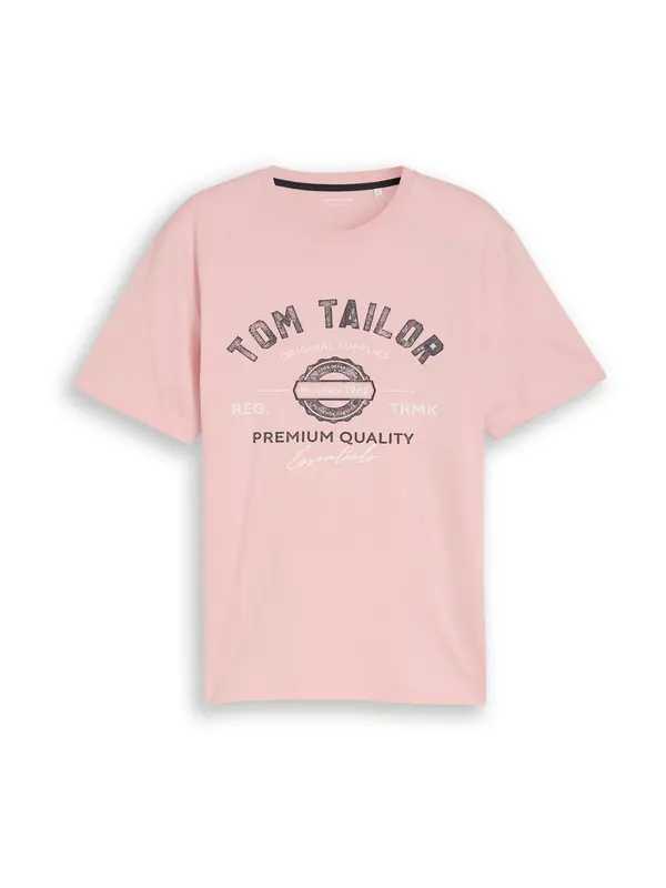 Tom Tailor TOM TAILOR Majica  šljiva / crna / bijela