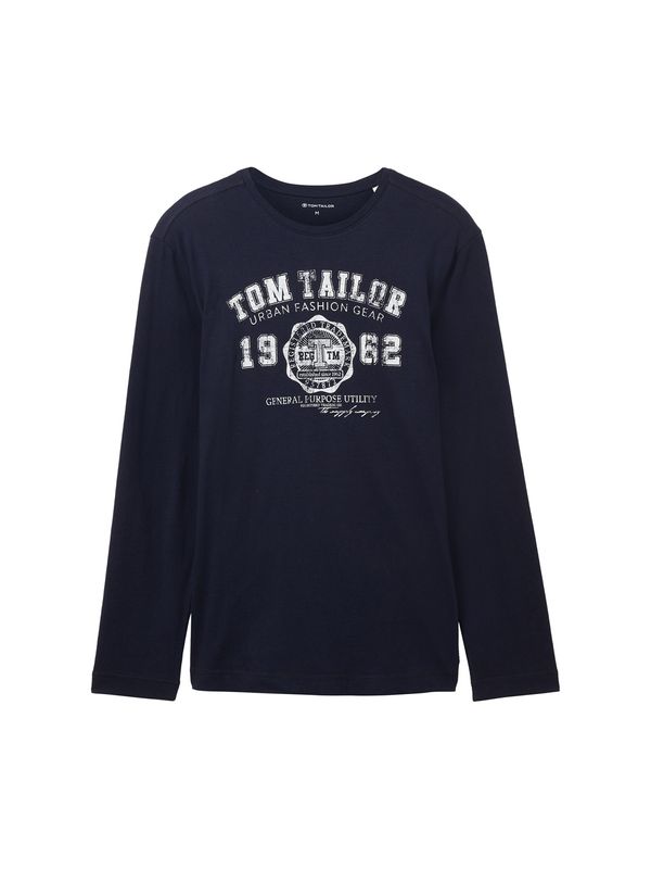 TOM TAILOR TOM TAILOR Majica  tamno plava / bijela