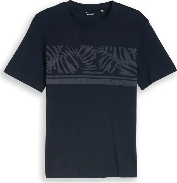 Tom Tailor TOM TAILOR Majica  tamno plava / kameno siva
