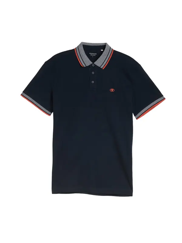 Tom Tailor TOM TAILOR Majica  tamno plava / siva / crvena