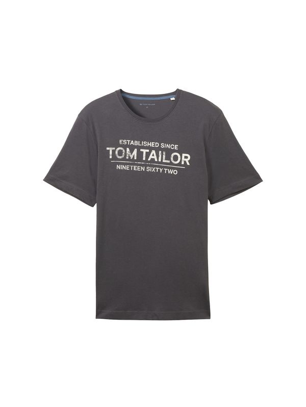 TOM TAILOR TOM TAILOR Majica  tamo siva / bijela