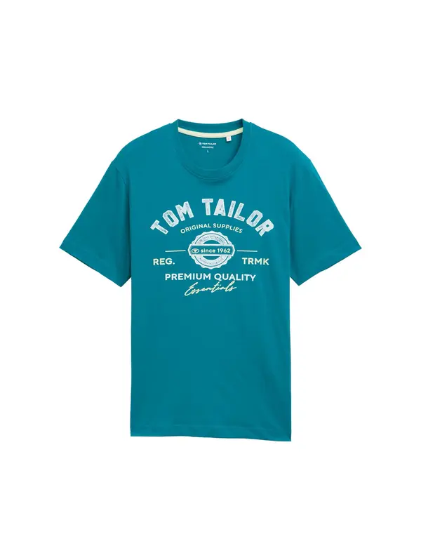 Tom Tailor TOM TAILOR Majica  tirkiz / bijela
