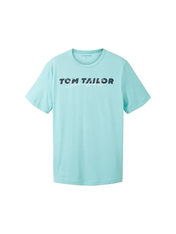 TOM TAILOR TOM TAILOR Majica  tirkiz / noćno plava / bijela