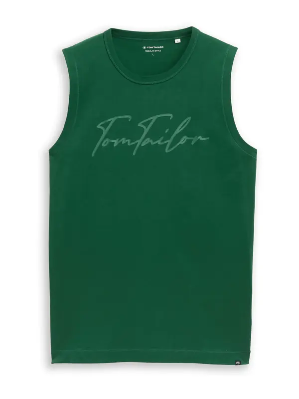 TOM TAILOR TOM TAILOR Majica  zelena / tamno zelena