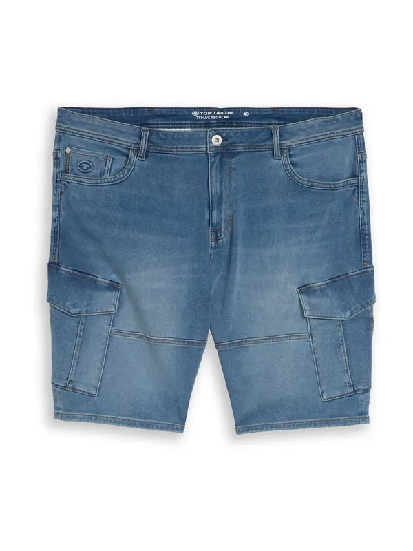 TOM TAILOR Men + TOM TAILOR Men + Cargo traperice  plavi traper
