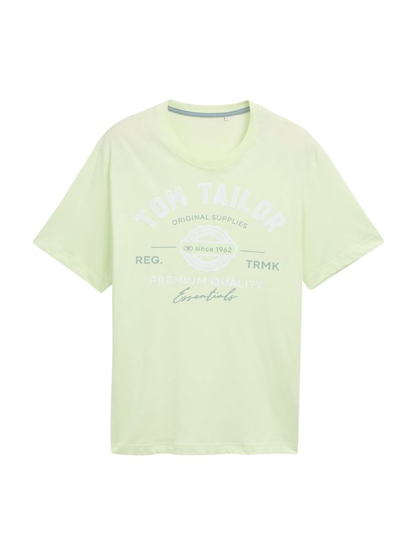 TOM TAILOR Men + TOM TAILOR Men + Majica  crno plava / svijetlozelena / bijela