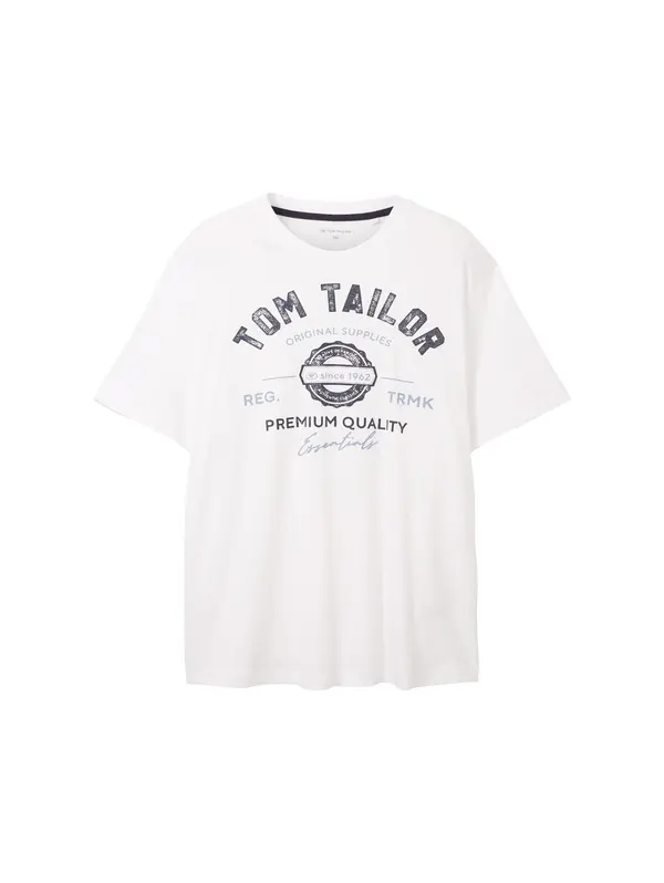 Tom Tailor TOM TAILOR Men + Majica  indigo / crna / bijela