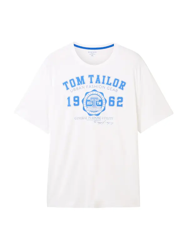 Tom Tailor TOM TAILOR Men + Majica  plava / bijela