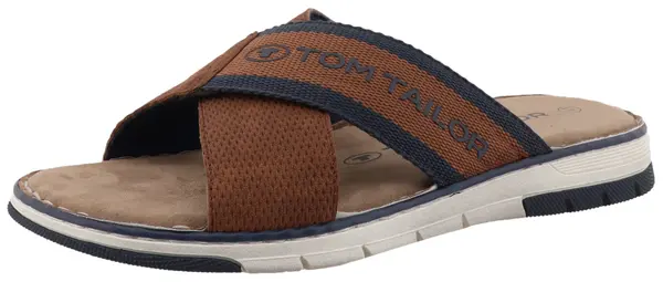 TOM TAILOR TOM TAILOR Natikače s potpeticom  morsko plava / smeđa