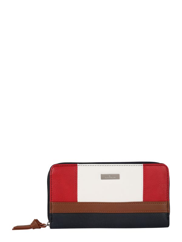 TOM TAILOR TOM TAILOR Novčanik 'Juna'  tamno plava / smeđa / crvena / bijela