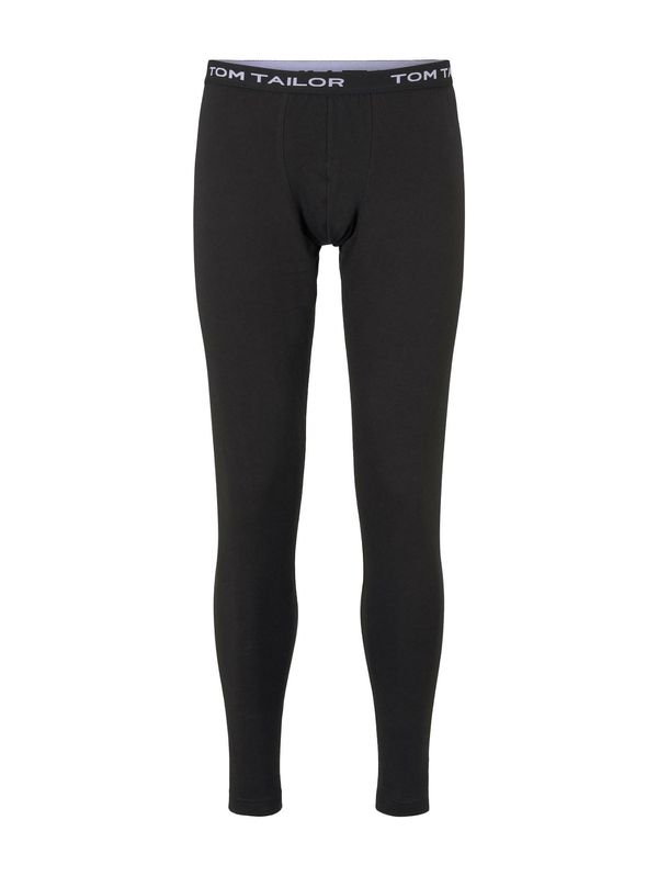 TOM TAILOR TOM TAILOR Pidžama hlače  crna / bijela