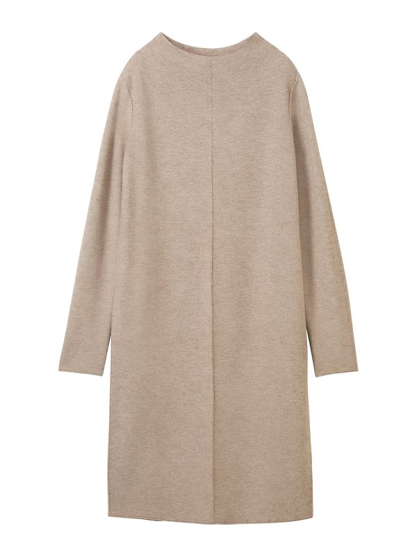 TOM TAILOR TOM TAILOR Pletena haljina  taupe siva