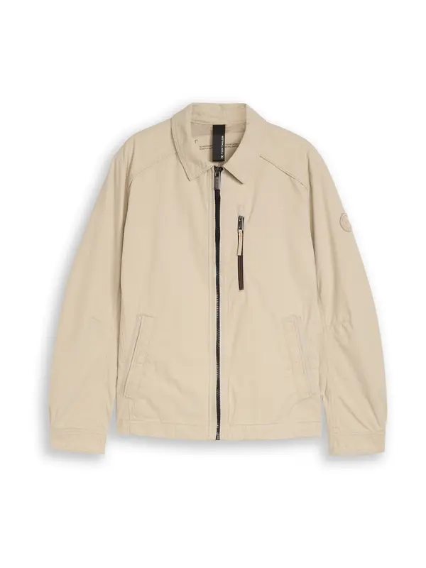 TOM TAILOR TOM TAILOR Prijelazna jakna  boja devine dlake (camel) / crna
