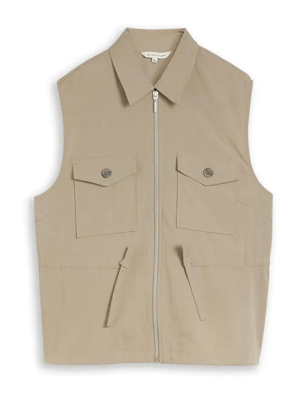 TOM TAILOR TOM TAILOR Prsluk  kaki
