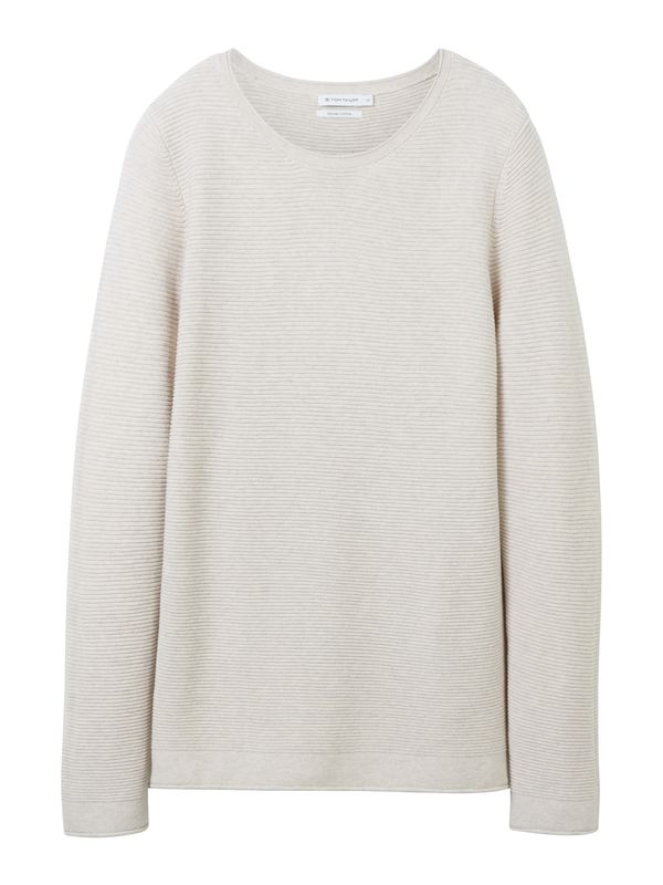 TOM TAILOR TOM TAILOR Pulover  bež melange