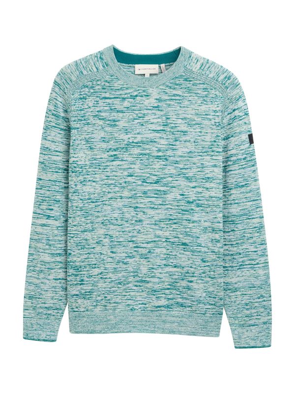 TOM TAILOR TOM TAILOR Pulover  petrol / bijela