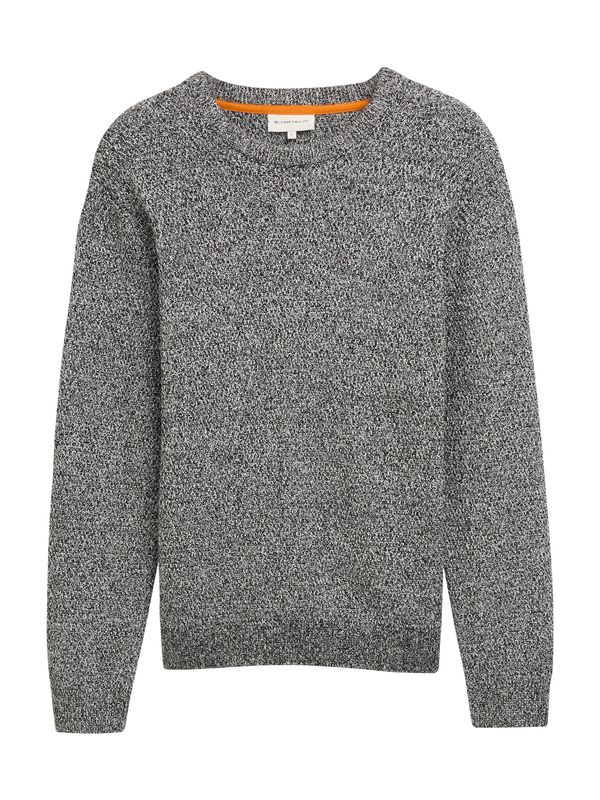 TOM TAILOR TOM TAILOR Pulover  siva / crna