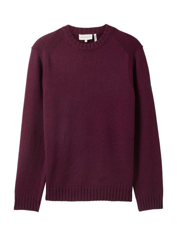 TOM TAILOR TOM TAILOR Pulover  tamno crvena