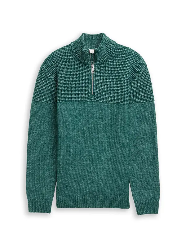 Tom Tailor TOM TAILOR Pulover  tamno zelena