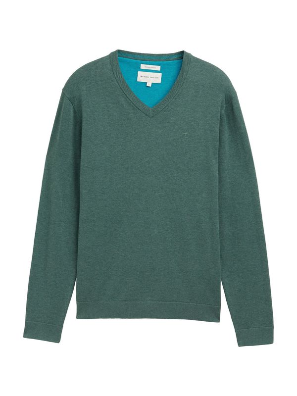 TOM TAILOR TOM TAILOR Pulover  zelena melange