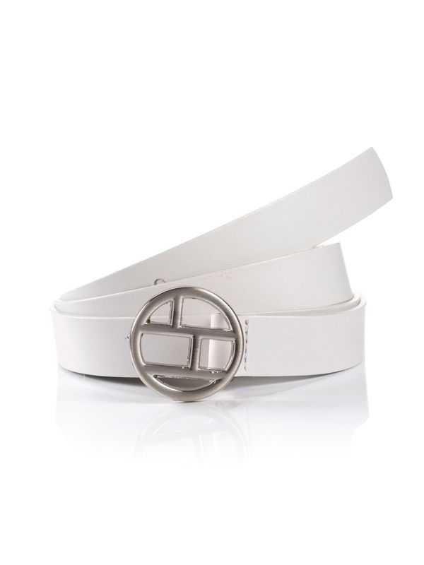 TOM TAILOR TOM TAILOR Remen 'LAYA'  srebro / bijela