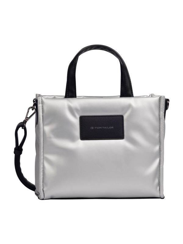 TOM TAILOR TOM TAILOR Ručna torbica 'Patti'  crna / srebro