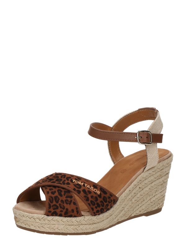 TOM TAILOR TOM TAILOR Sandale  bež / smeđa / crna