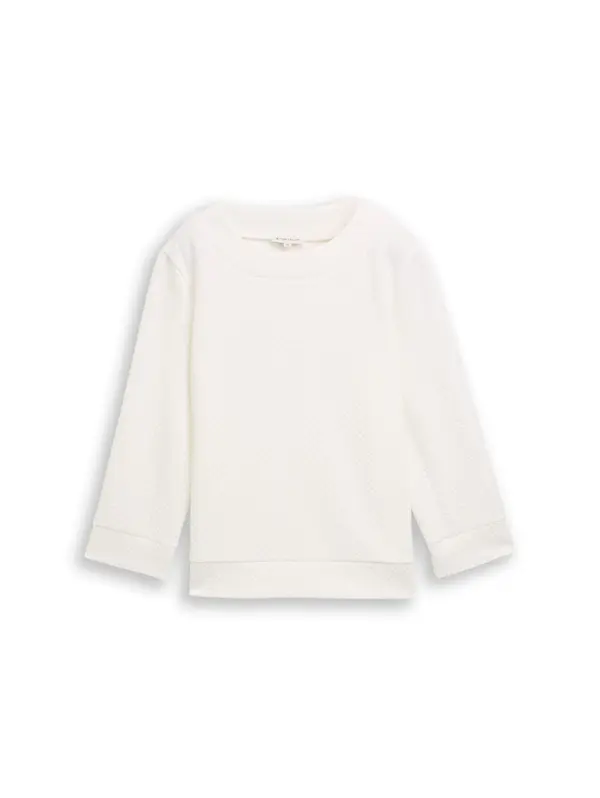 Tom Tailor TOM TAILOR Sweater majica  bijela