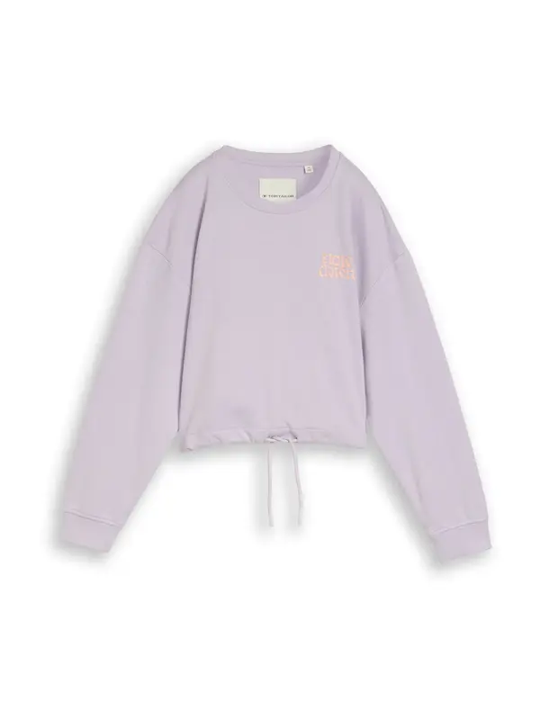 TOM TAILOR TOM TAILOR Sweater majica  lila / svijetlonarančasta