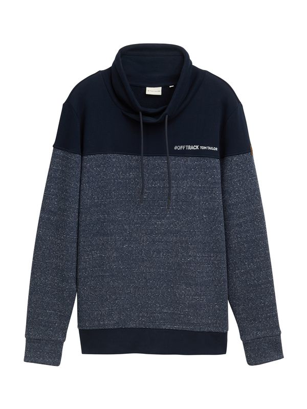 TOM TAILOR TOM TAILOR Sweater majica  mornarsko plava / bijela