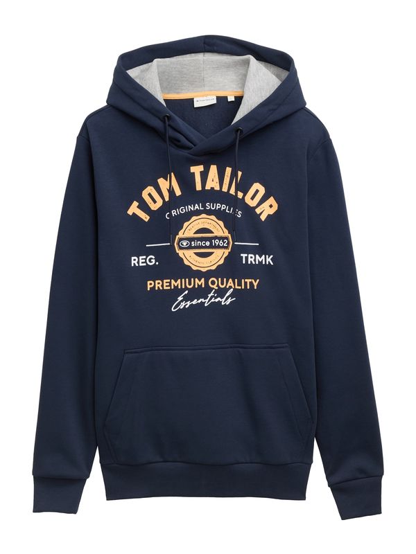 TOM TAILOR TOM TAILOR Sweater majica  mornarsko plava / med / bijela