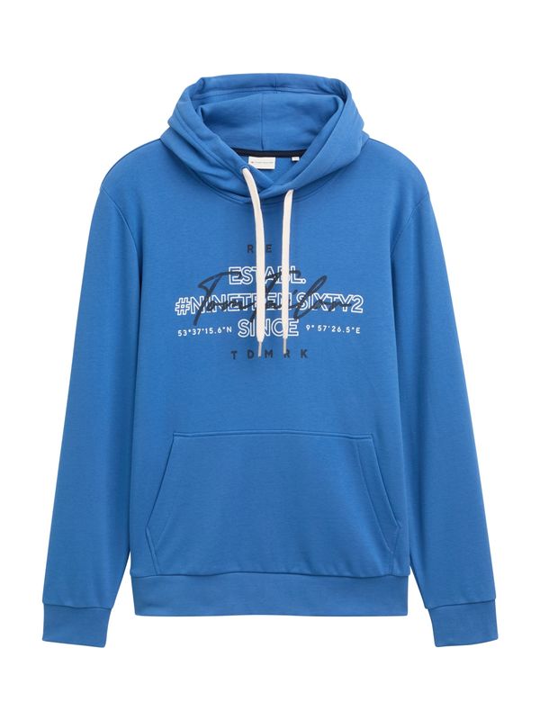 TOM TAILOR TOM TAILOR Sweater majica  mornarsko plava / nebesko plava / bijela