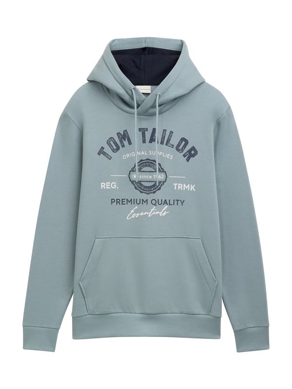 TOM TAILOR TOM TAILOR Sweater majica  noćno plava / petrol / bijela