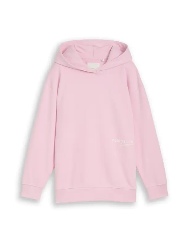 Tom Tailor TOM TAILOR Sweater majica  pastelno narančasta / roza / prljavo bijela