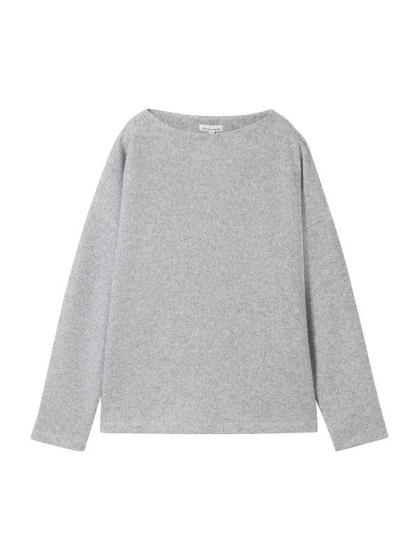 Tom Tailor TOM TAILOR Sweater majica  siva melange