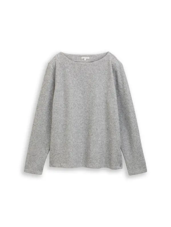 TOM TAILOR TOM TAILOR Sweater majica  siva melange