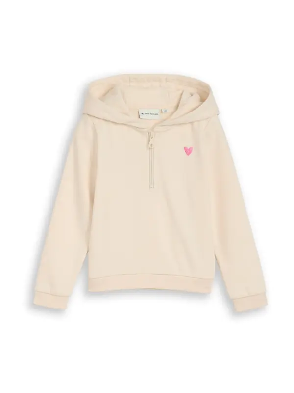 Tom Tailor TOM TAILOR Sweater majica  svijetlobež / roza / svijetloroza