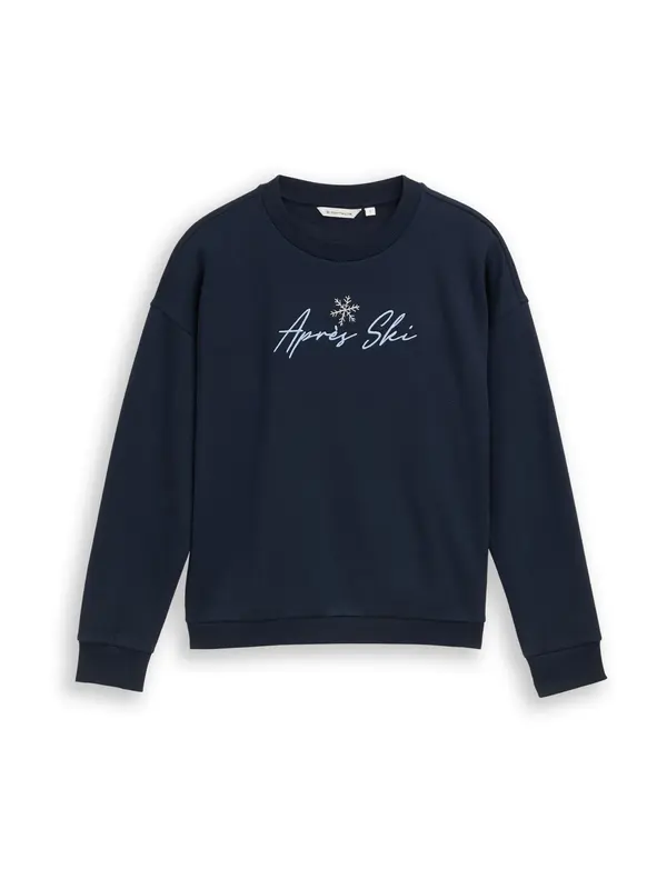 Tom Tailor TOM TAILOR Sweater majica  svijetloplava / tamno plava